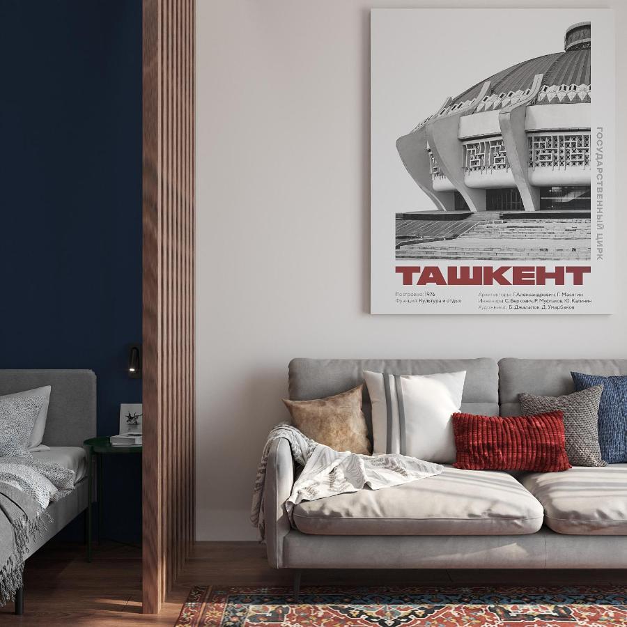 Blueloft 52 I Tashkent Apartment With Balcony Exterior foto